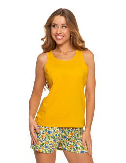 Piżama damska dwuczęściowa bawełniana na ramiączkach