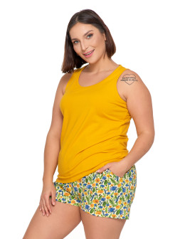 Piżama damska dwuczęściowa na ramiączkach Plus Size - produkt 2