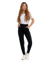 Spodnie damskie dresowe basic CZARNY
