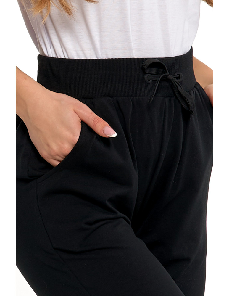 Spodnie - Spodnie damskie dresowe basic CZARNY - produkt moraj.pl 7