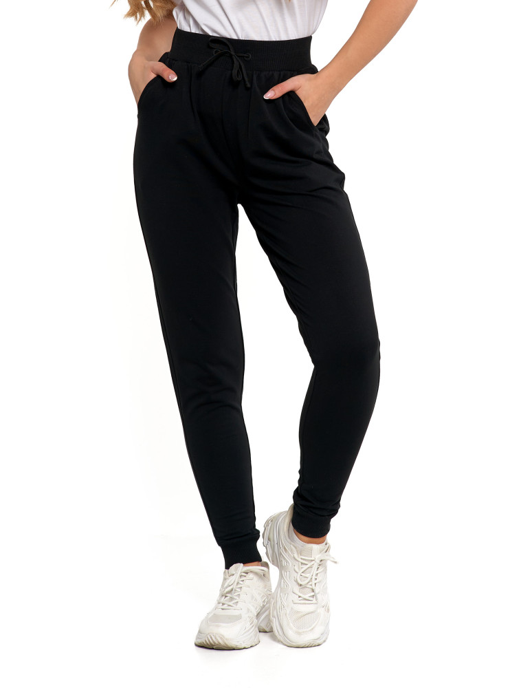 Spodnie - Spodnie damskie dresowe basic CZARNY - produkt moraj.pl 9