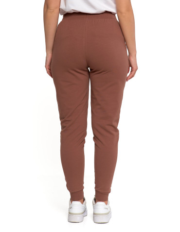 Spodnie - Spodnie damskie dresowe basic JASNY BRĄZOWY - produkt 5