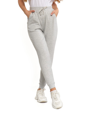 Spodnie - Spodnie damskie dresowe basic JASNY SZARY - produkt 9
