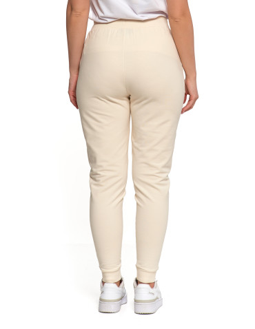 Spodnie - Spodnie damskie dresowe basic KREMOWY - produkt 5