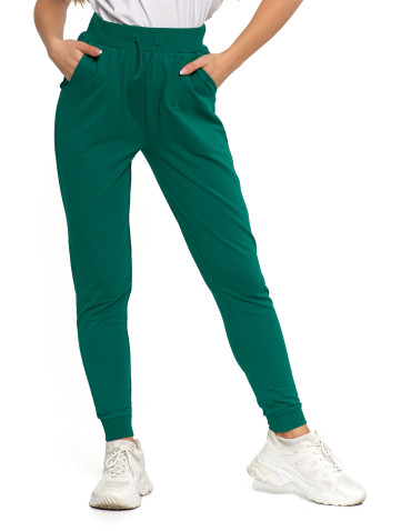 Spodnie - Spodnie damskie dresowe basic ZIELONY - produkt 4