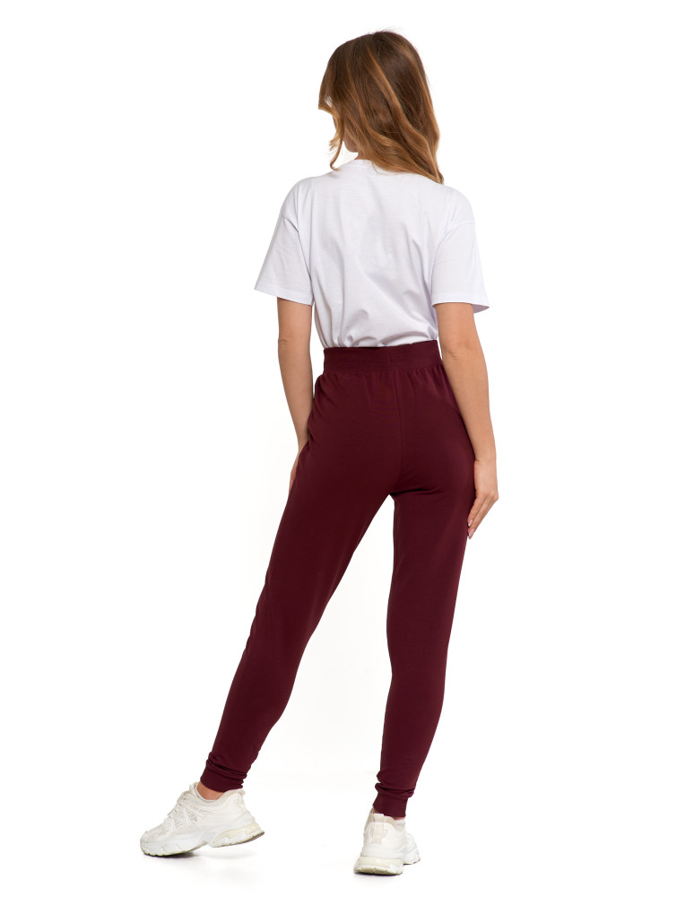 Spodnie - Spodnie damskie dresowe basic FIOLETOWY - produkt moraj.pl 2