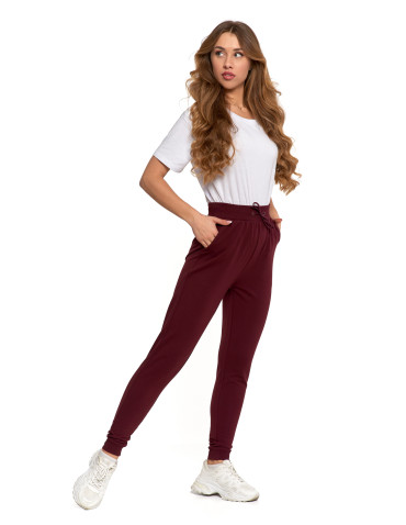 Spodnie - Spodnie damskie dresowe basic FIOLETOWY - produkt 3