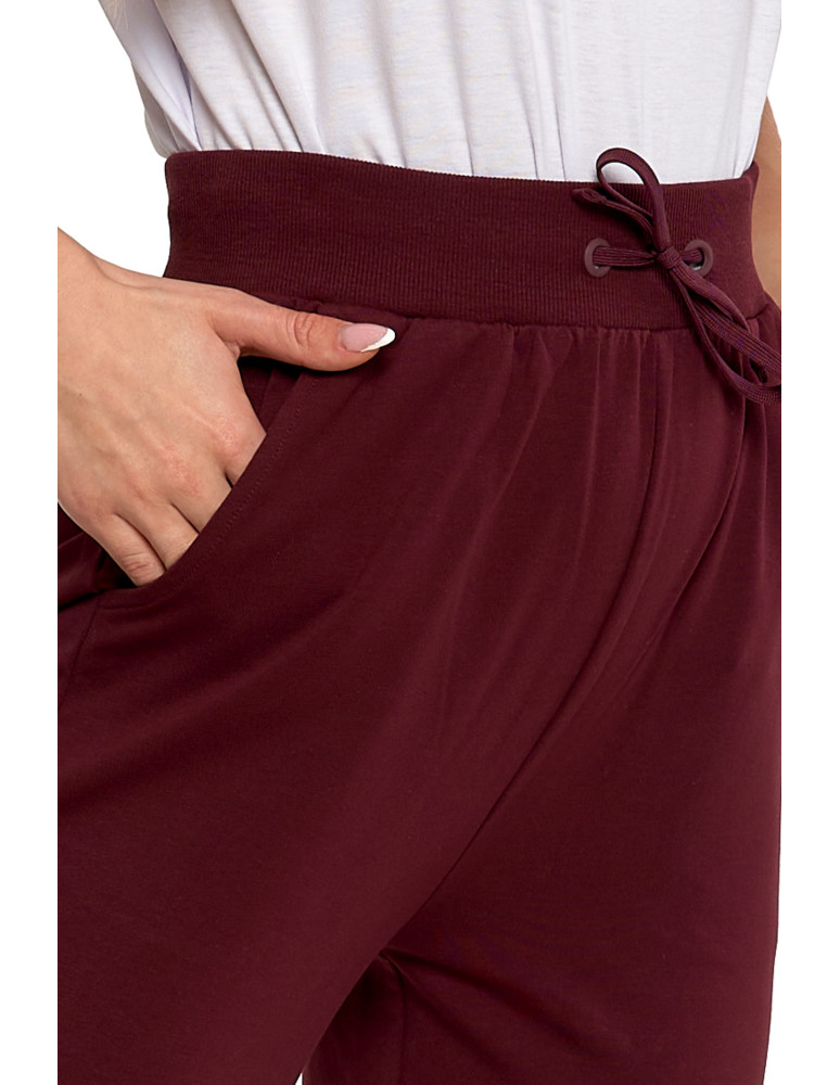Spodnie - Spodnie damskie dresowe basic FIOLETOWY - produkt moraj.pl 6