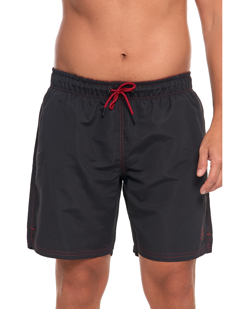 Szorty kąpielowe - Szorty męskie kąpielowe plus size szybkoschnące CZARNY - produkt moraj.pl 5
