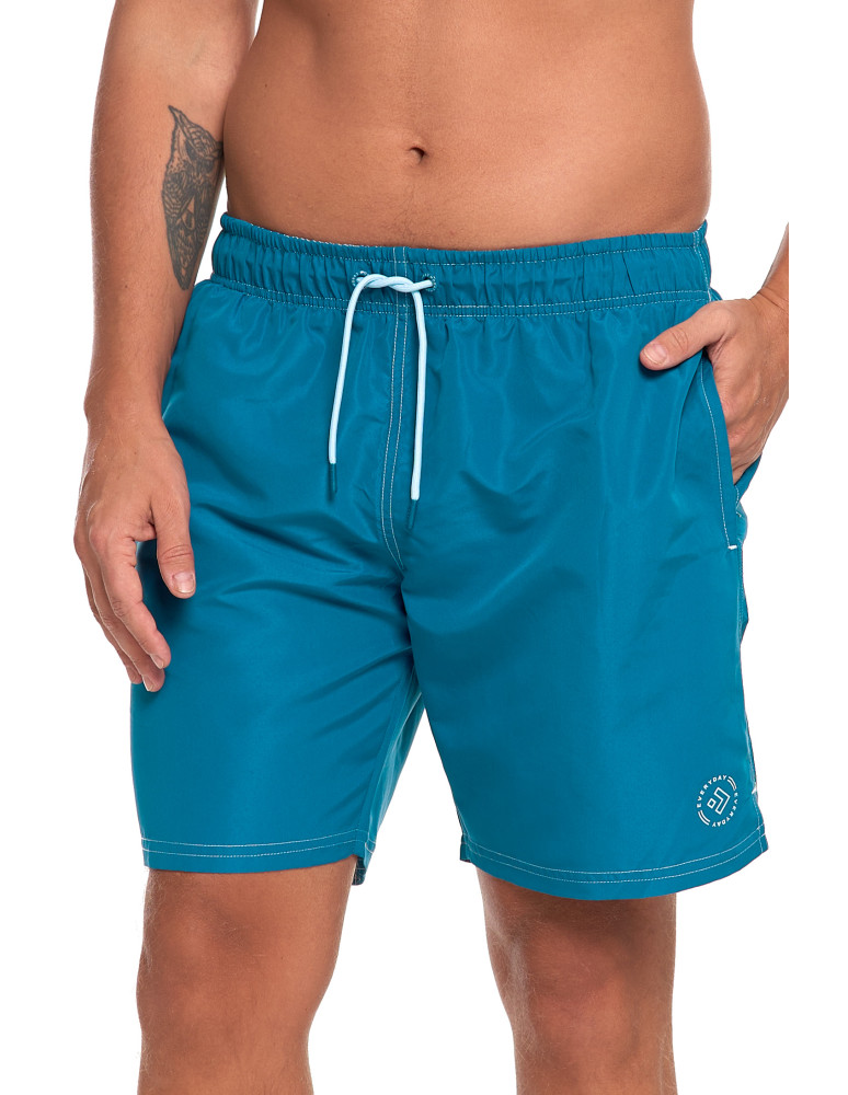 Szorty kąpielowe - Szorty męskie kąpielowe plus size szybkoschnące TURKUSOWY - produkt moraj.pl 7