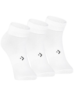 Męskie skarpetki białe za kostkę ze ściągaczami 3-pak