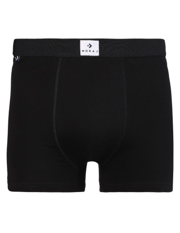 Bokserki dopasowane - Majtki bokserki męskie bawełniane dopasowane czarne 3-pak WZÓR - produkt 3