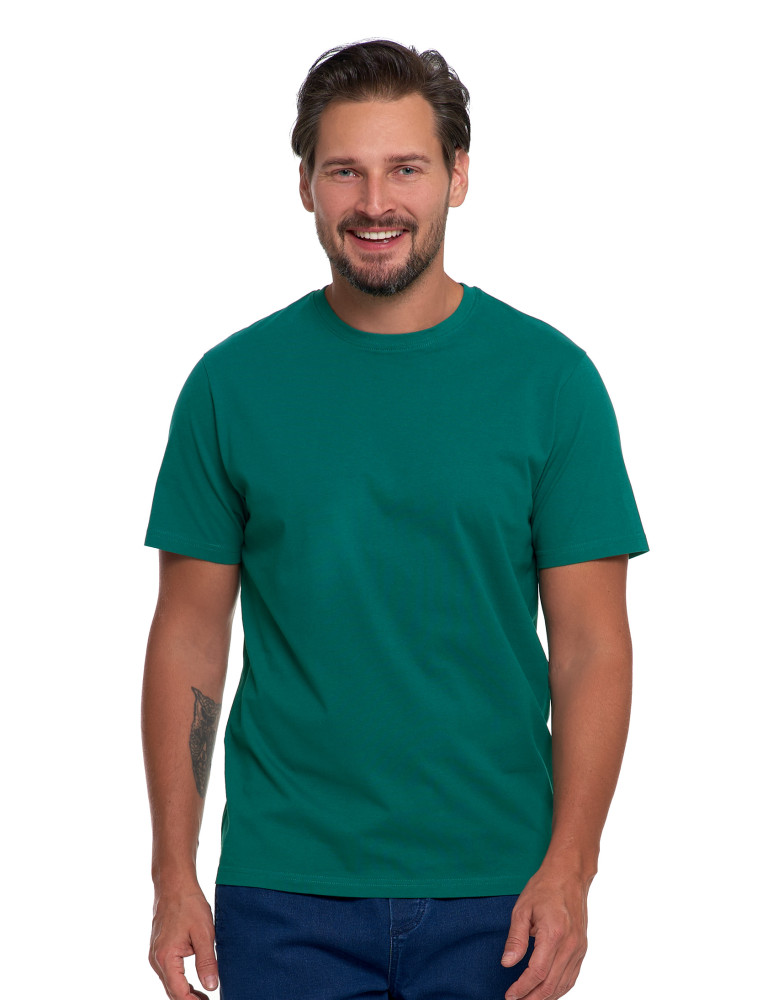 Koszulki, topy, koszule - Koszulka męska bawełniana T-shirt ZIELONY - produkt moraj.pl 3