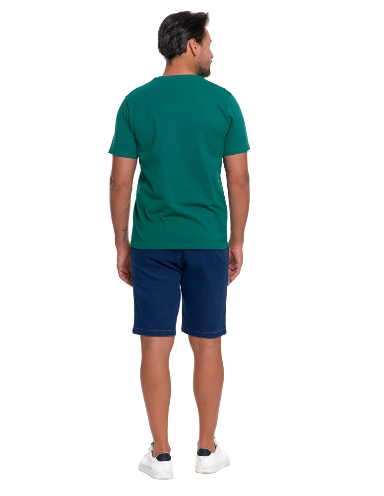 Koszulki, topy, koszule - Koszulka męska bawełniana T-shirt ZIELONY - produkt moraj.pl 8
