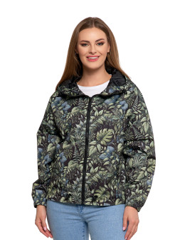 Kurtka przejściowa damska z kapturem