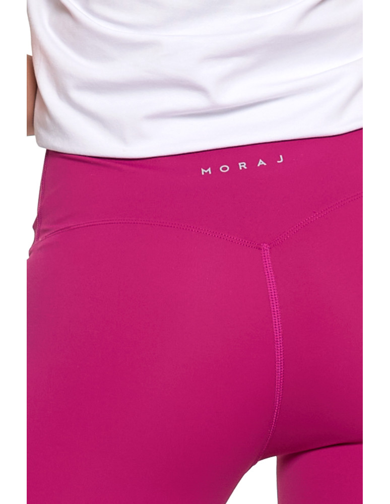 Legginsy - Legginsy damskie sportowe funkcyjne z wysokim stanem FUKSJA - produkt moraj.pl 8