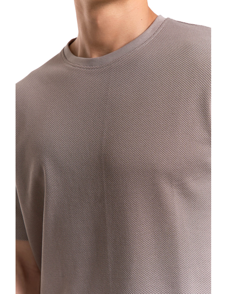 Koszulki, topy, koszule - T-shirt męski klasyczny bawełniany PREMIUM BEŻOWY - produkt moraj.pl 2
