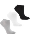 Skarpetki damskie stopki klasyczne gładkie z lyocellu 3-pak MIX KOLOR