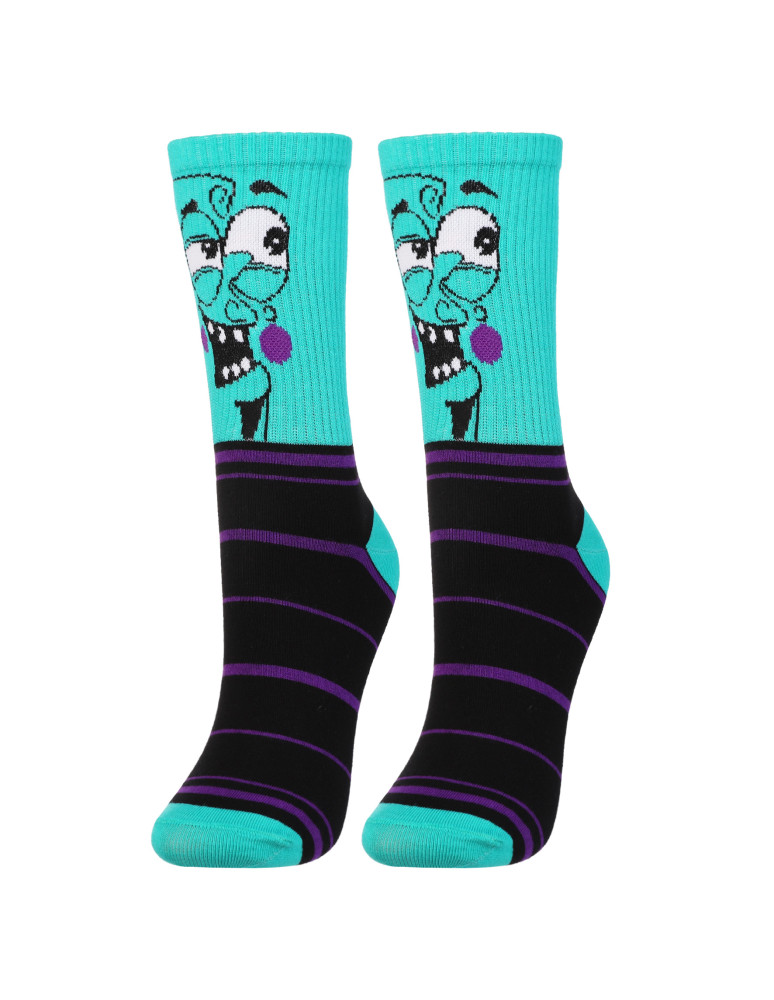 Skarpety - Skarpetki bawełniane unisex z zabawnym wzorem 3-pak TURQUOISE - produkt moraj.pl 8