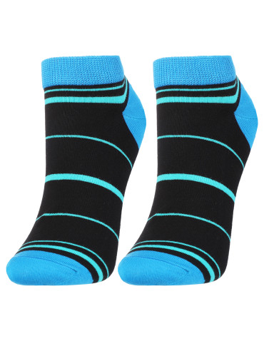 Skarpety - Skarpetki bawełniane unisex z zabawnym wzorem 3-pak NIEBIESKI - produkt 4