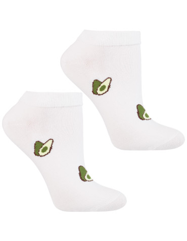 Stopki - Skarpety stopki damskie w awokado 3-pak WIELOKOLOROWY - produkt 4