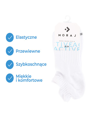 Stopki - Zaawansowane skarpety do sportu stopki unisex BIAŁY - produkt 2