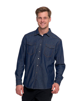Koszula męska jeansowa denim klasyczna