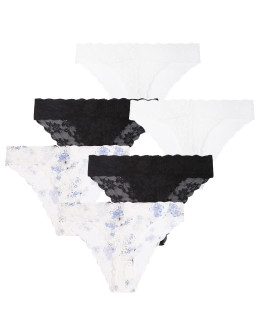 Majtki damskie koronkowe figi bikini 6-pak