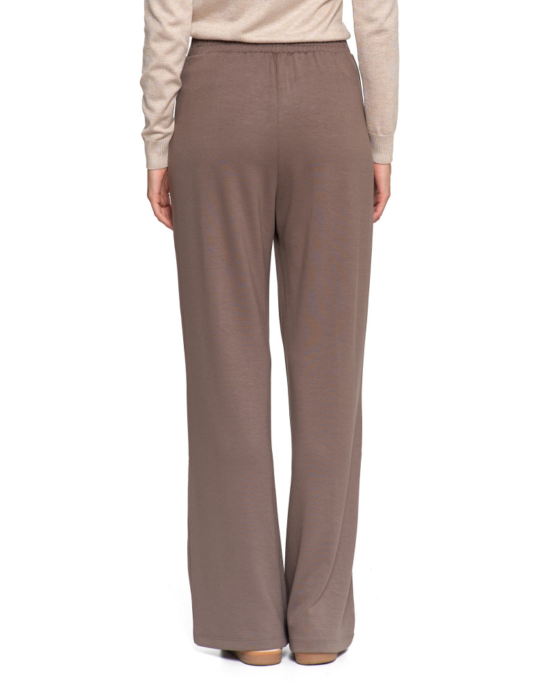 Spodnie - Spodnie damskie z szeroką nogawką MOKKA - produkt moraj.pl 8