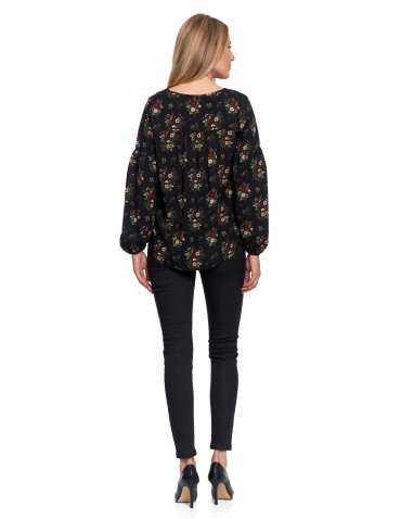 Spodnie - Spodnie damskie skinny elastyczne CZARNY - produkt 3