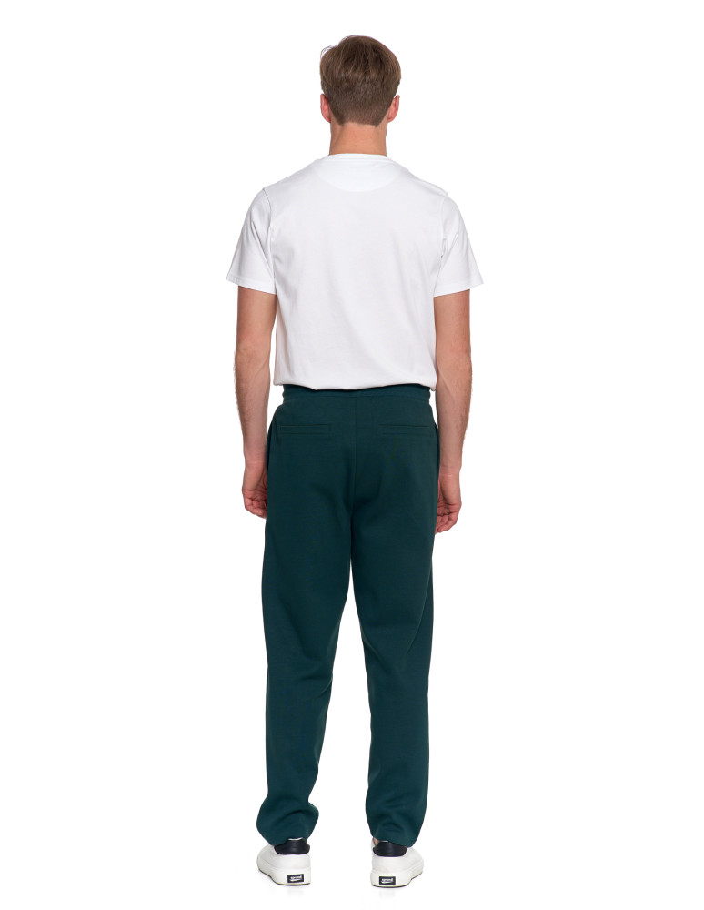 Spodnie - Męskie spodnie dresowe z prostą nogawką ZIELONY  - produkt moraj.pl 4