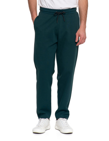 Spodnie - Męskie spodnie dresowe z prostą nogawką ZIELONY - produkt 7