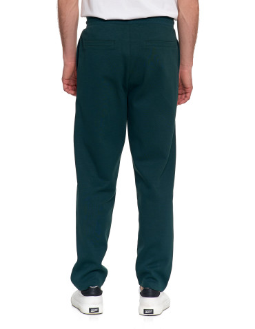 Spodnie - Męskie spodnie dresowe z prostą nogawką ZIELONY - produkt 8