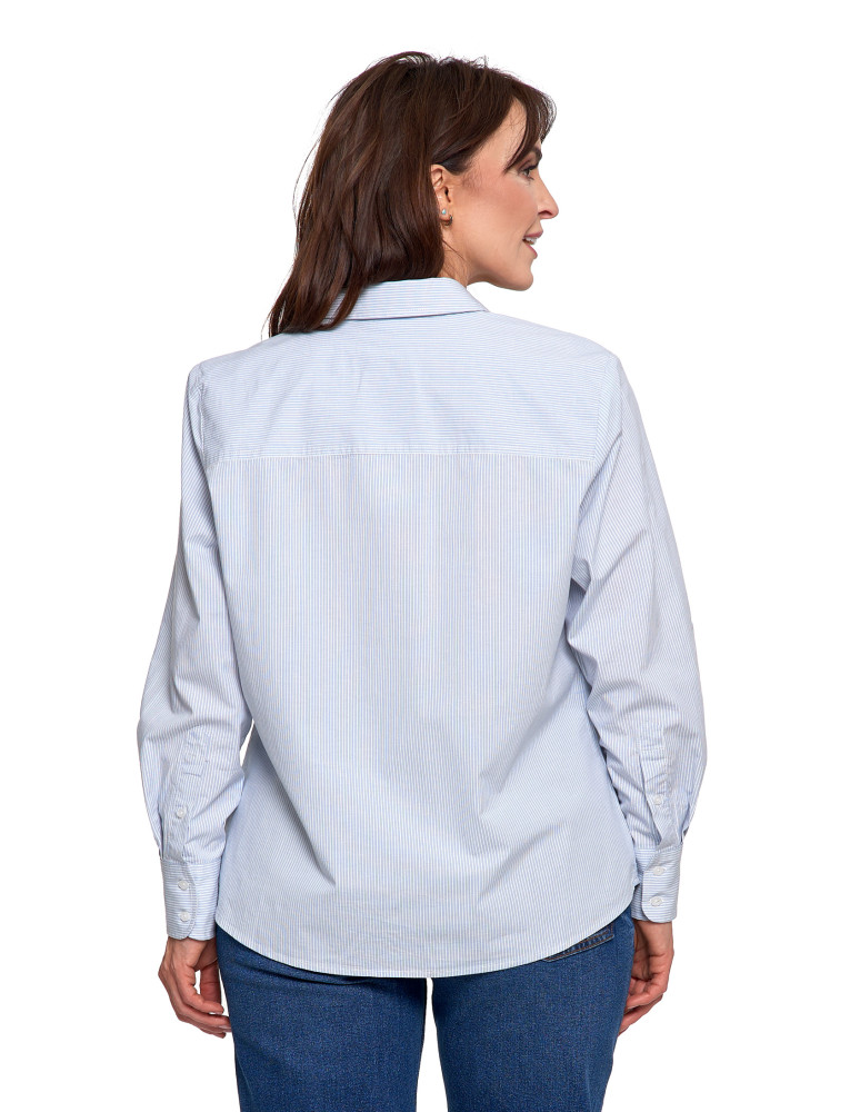 Bluzki i koszule - Koszula damska z długim rękawem bawełniana WZÓR 1  - produkt moraj.pl 5