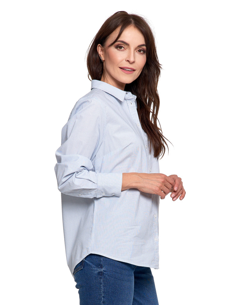 Bluzki i koszule - Koszula damska z długim rękawem bawełniana WZÓR 1  - produkt moraj.pl 3