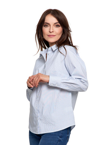 Bluzki i koszule - Koszula damska z długim rękawem bawełniana WZÓR 1 - produkt 10