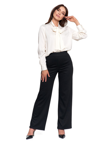 Bluzki i koszule - Koszula damska z kokardą pod szyją BIAŁY - produkt 12