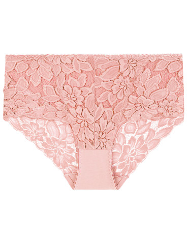 Figi - Damskie majtki figi z wysokim stanem i koronką bawełna 4-pak WIELOKOLOROWY 1 - produkt 6