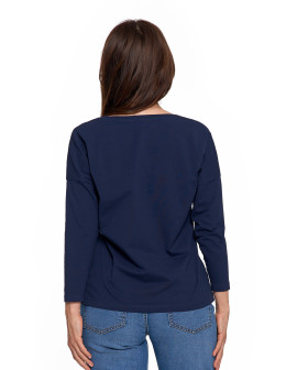 Bluzka damska bawełniana z rękawem 3/4  - produkt 2
