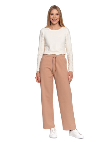 Damskie spodnie dresowe ocieplane z wysokim stanem  - produkt 2