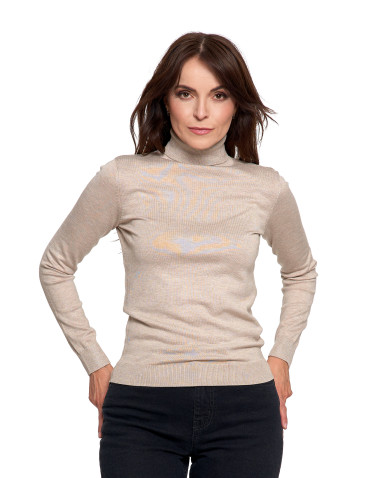 Damski golf sweter z wiskozy