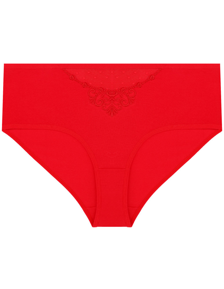 Nowości - Majtki figi damskie maxi bikini z siateczką i koronką 4-pak WIELOKOLOROWY  - produkt moraj.pl 2