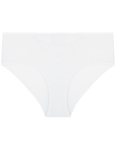 Nowości - Majtki figi damskie maxi bikini z siateczką i koronką 4-pak WIELOKOLOROWY - produkt 4