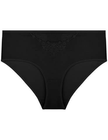 Nowości - Majtki figi damskie maxi bikini z siateczką i koronką 4-pak WIELOKOLOROWY - produkt 5