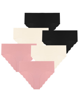 Majtki damskie figi z wysokim stanem bezszwowe 6-pak