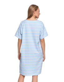 Koszula nocna damska bawełniana luźna z krótkim rękawem - produkt 2