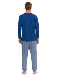 Piżama męska bawełniana z długim rękawem i spodniami  - produkt 2