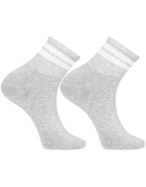 Skarpety męskie za kostkę z szerokim ściągaczem paski 3-pak  - produkt 2