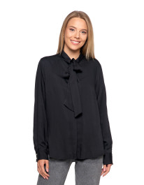 Koszula damska z kokardą pod szyją