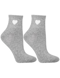 Skarpetki damskie za kostkę z serduszkiem 12-pak  - produkt 2